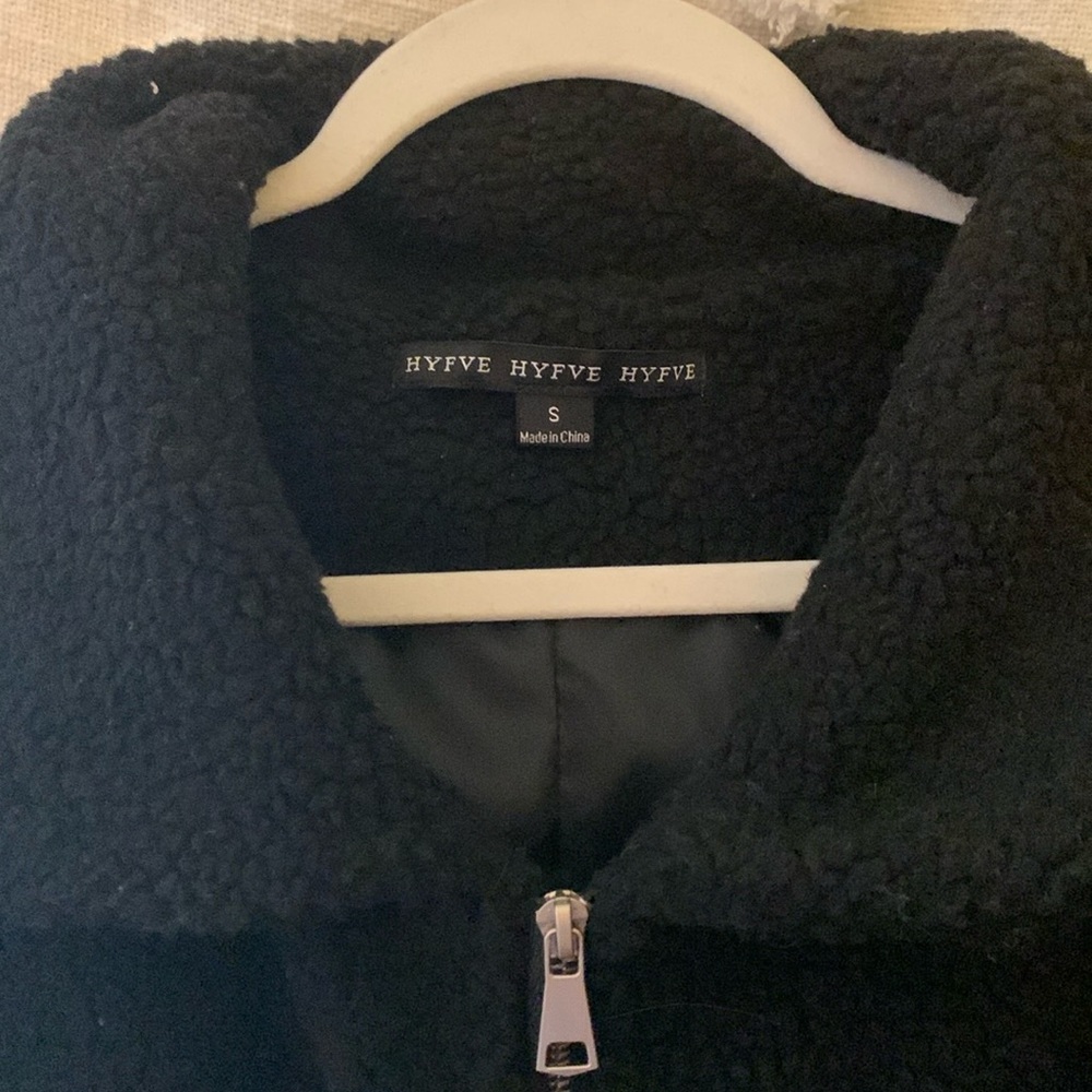 Black Roolee teddy jacket in excellent, used condition.
